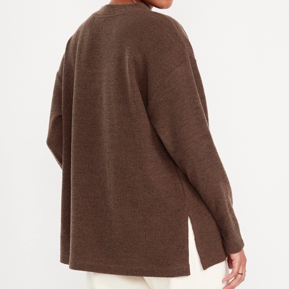 NWT OLD NAVY Plush Tunic Top Color Coco de Met Size Large - Picture 2 of 7